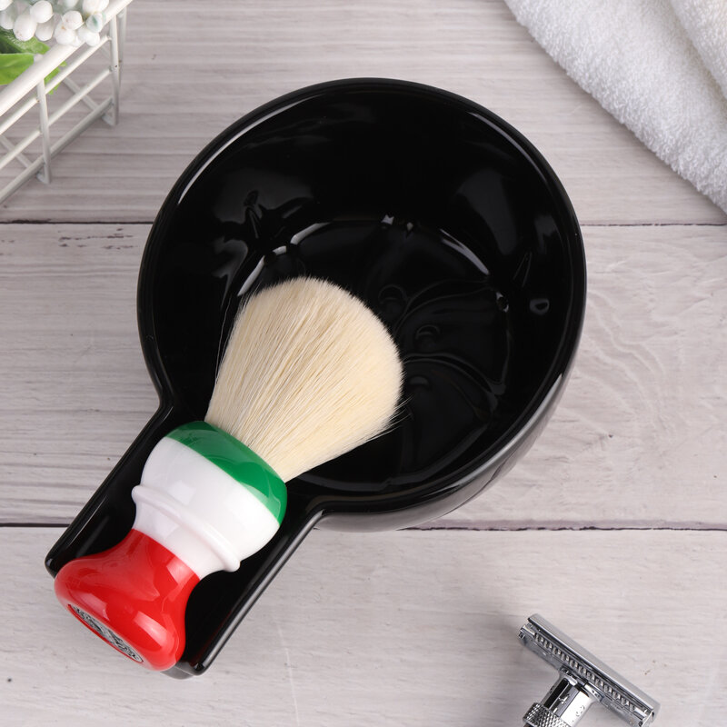 Yaqi alta qualidade cor preta cerâmica tigela de barbear para homens ferramentas escova de barbear