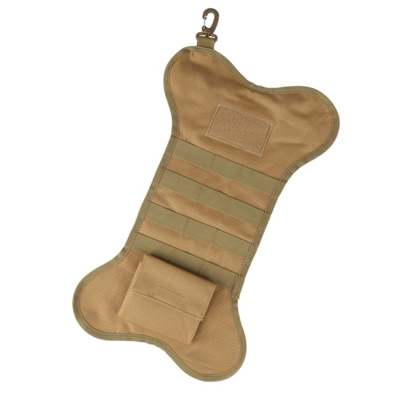 Bolsa de almacenamiento con forma de hueso de perro, Accesorio militar colgante de Navidad, multifunción, novedad de 2021
