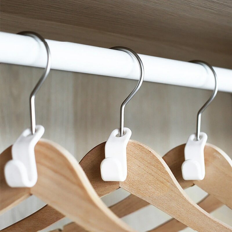 Connect Hooks for Hanger Wardrobe Closet Organizer Connect Hooks Rails Storage Hook Clothes Organzier Linking Hooks 5pc