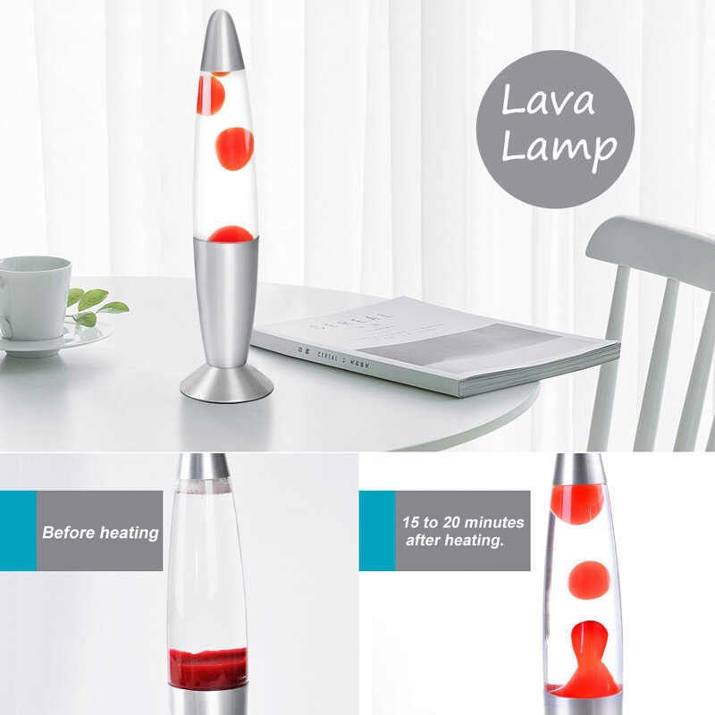 3D Rocket Lava Lamp Decorative  Light Bedroom Night Lights Bedside Lamp Creative Decoration Lamp For Children Home US EU 25W