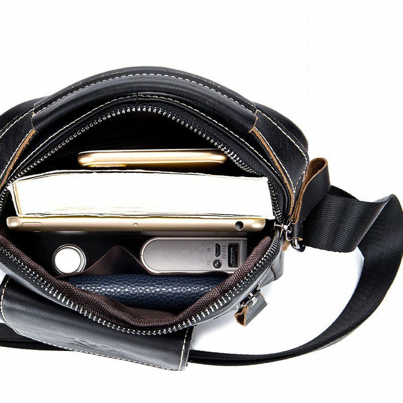 Weysfor – sac à bandoulière en cuir véritable pour hommes, sacoche à rabat à la mode pour voyage, nouvelle collection, offre spéciale