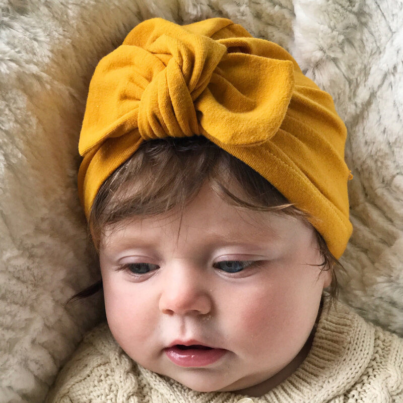 Balleenshiny acessórios de cabelo para bebê chapéu turbante bebê crianças recém-nascido gorro crianças bebê menina envoltório cabeça menina tiara