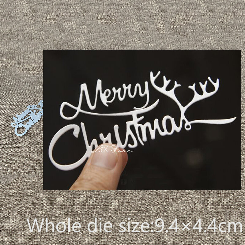 Nieuwe Ontwerp Ambachtelijke Metalen Snijden Sterven die cuts Vrolijk Kerstfeest decoratie scrapbook Album Papier Card Craft Embossing die cuts