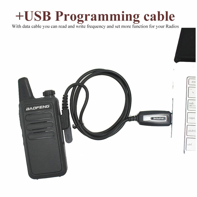 Baofeng-USBプログラミングケーブル,BF-USB-K1高速で安定した送信デバイス,UV-82 UV-5R BF-888S UV-9R,Dkプラグ付き