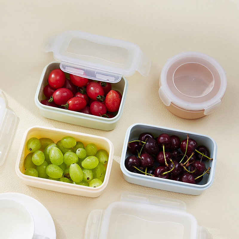 10Cm X 5Cm/14Cm X 8Cm X 5Cm Draagbare Bento Box Lunch Dozen Voor kids Picknick Pp Lekvrije Voedsel Opslag Containers Met Deksel