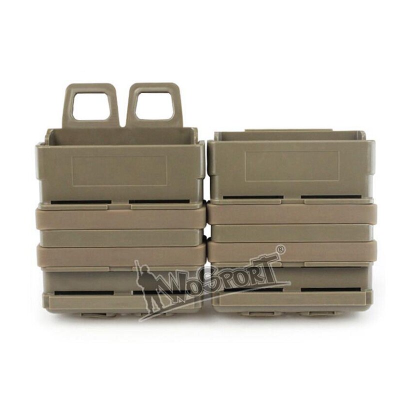 Tactical Duplo Revista Bolsa Bag, Polymer Holder, Carregador Bolsa, Rifle Acessório, 5.56, 7.62, Fast Mag para M4, AK47, AR15, MAG
