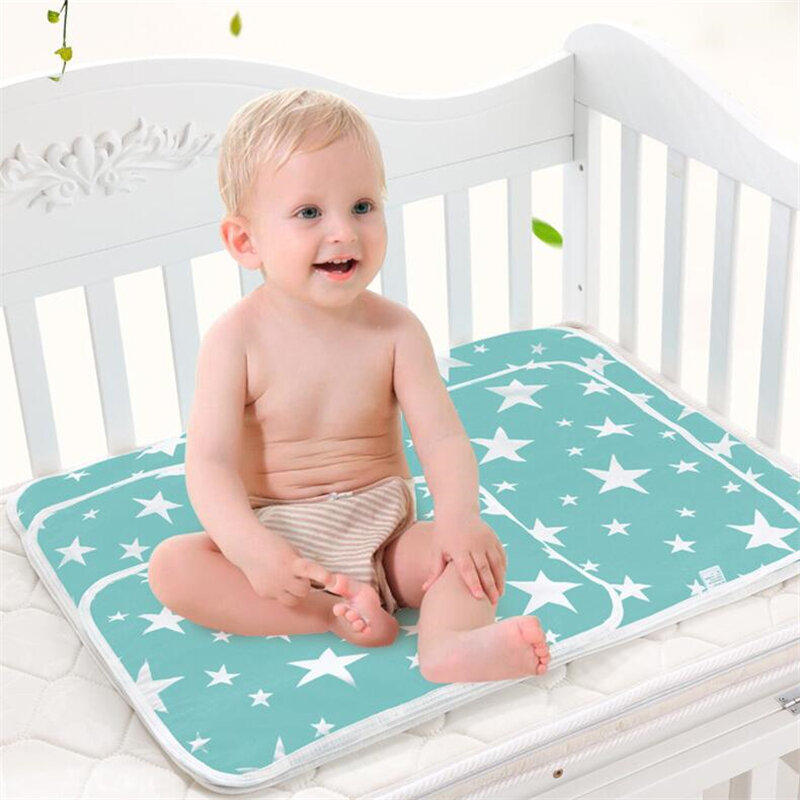 Портативный детский коврик для пеленок, складной водонепроницаемый матрас для новорожденных, Дорожный Коврик, напольные коврики, подушка, чехол