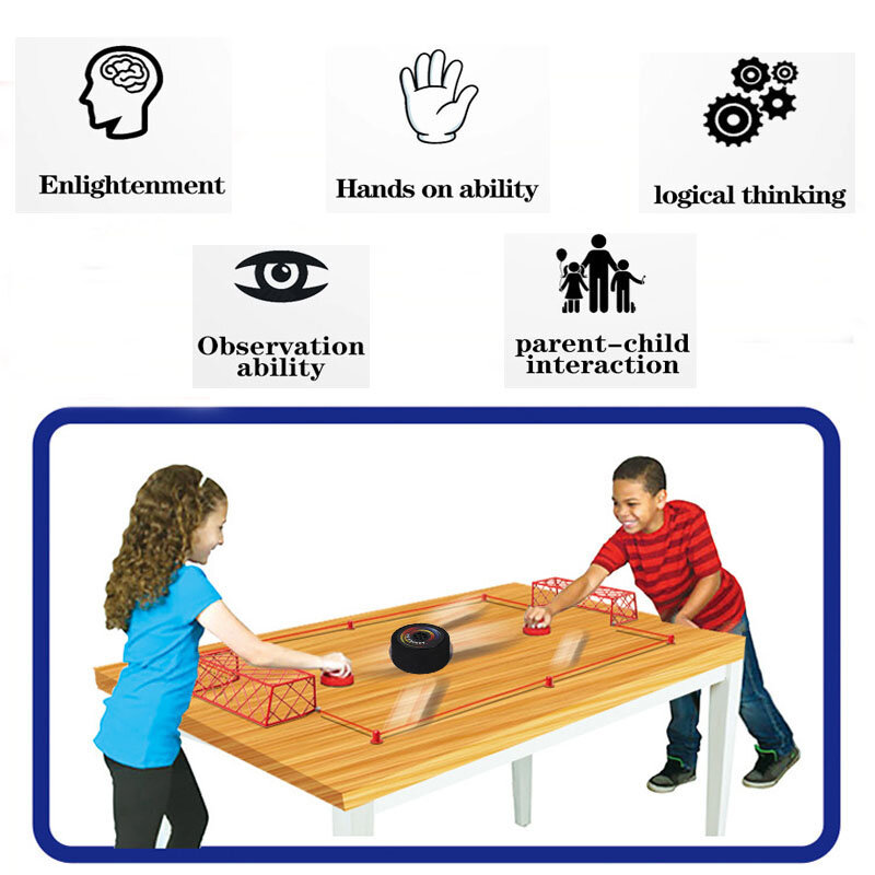 빠른 하키 슬링 퍽 슬링퍽 보드 테이블 게임, 슈퍼 승자, 이동식 투석기, 부모-자녀 상호 작용 장난감, 어린이용