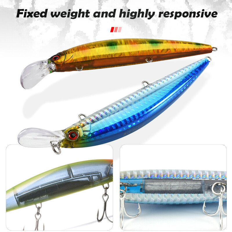 ALLBLUE-señuelo de pesca de peso pesado, cebo Artificial de plástico para lubina de agua salada, 90mm/110mm