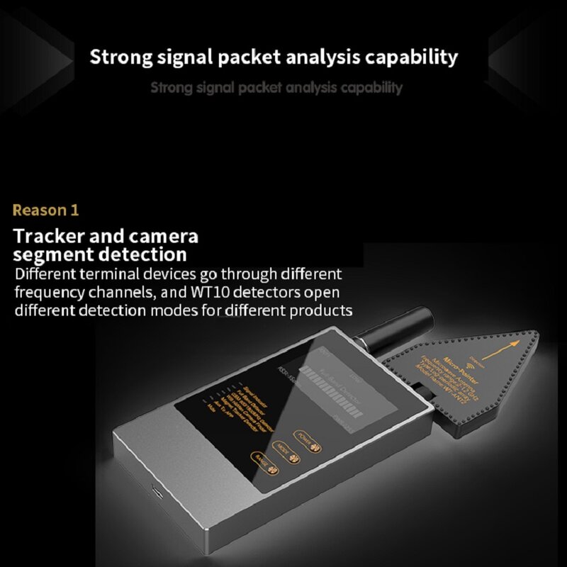Original Anti Spy Bug Detektor WT10 RF Signal Versteckte Kamera Spy Wifi Kamera GSM Sound Signal GPS Tracker Spy Wiretap finder