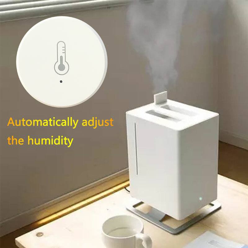 Tuya ZigBee-Sensor de temperatura y humedad en tiempo Real, funciona con Alexa, Google Home, Smart Home, Smart Life/Tuya, Control por aplicación inteligente