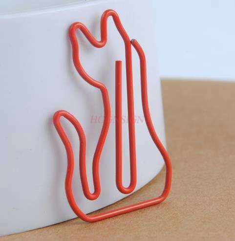 6pcs Cute Animal Paper Clip Bookmark Paper Clip Metal Bookmark Color Paper Clip