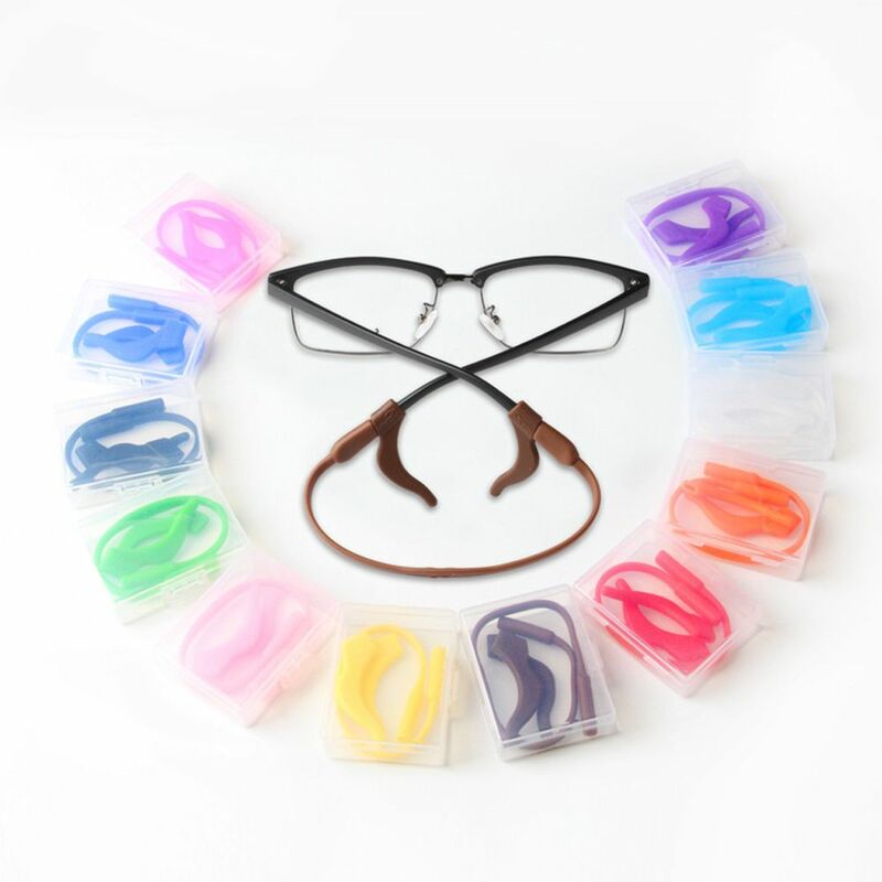 Ganci per le orecchie di sicurezza per bambini cinturino per occhiali in Silicone accessori per occhiali per bambini cordino per occhiali