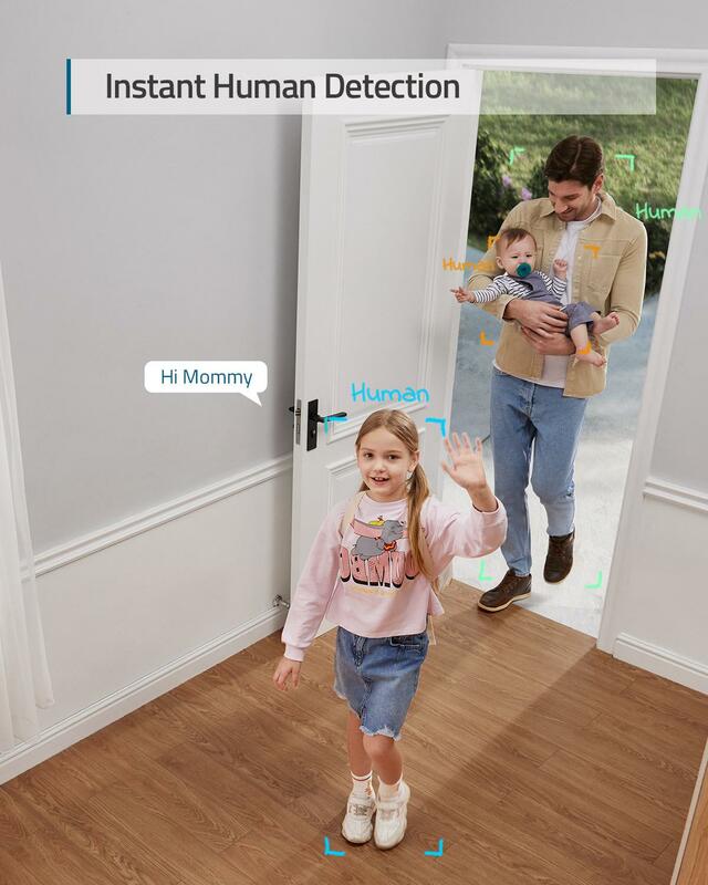 Neue Sicherheit 2k Indoor-Cam, Sicherheits schutz schützen Indoor-Mini-WLAN-Kamera Mensch & Haustier ai Voice Assistant