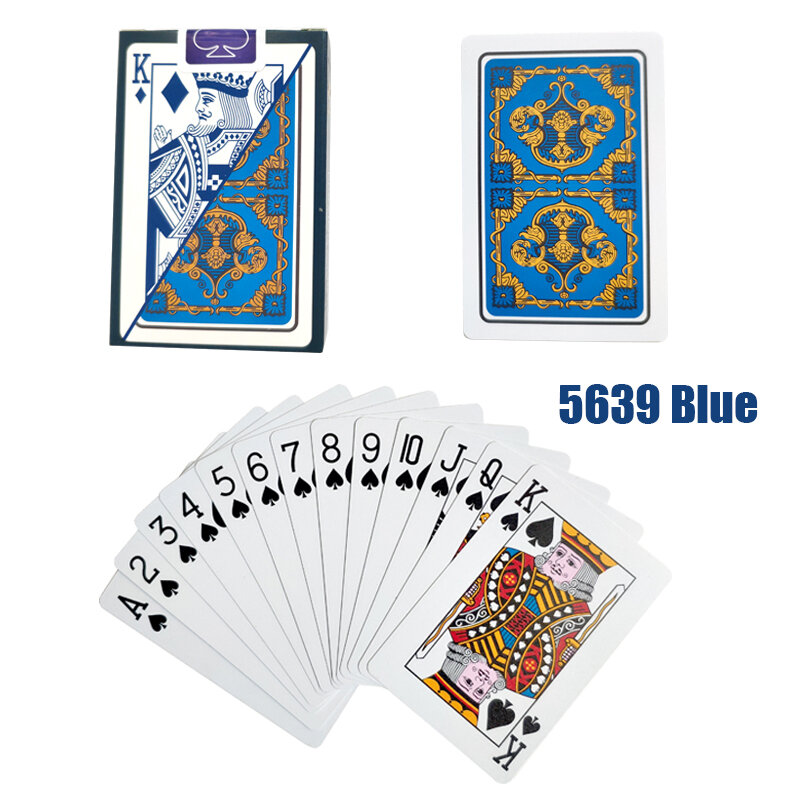 1 Deck/54 pièces Texas Hold'em en plastique jeu de cartes de poker cartes de poker imperméable et terne polonais poker étoiles jeux de société 58*88mm cartes