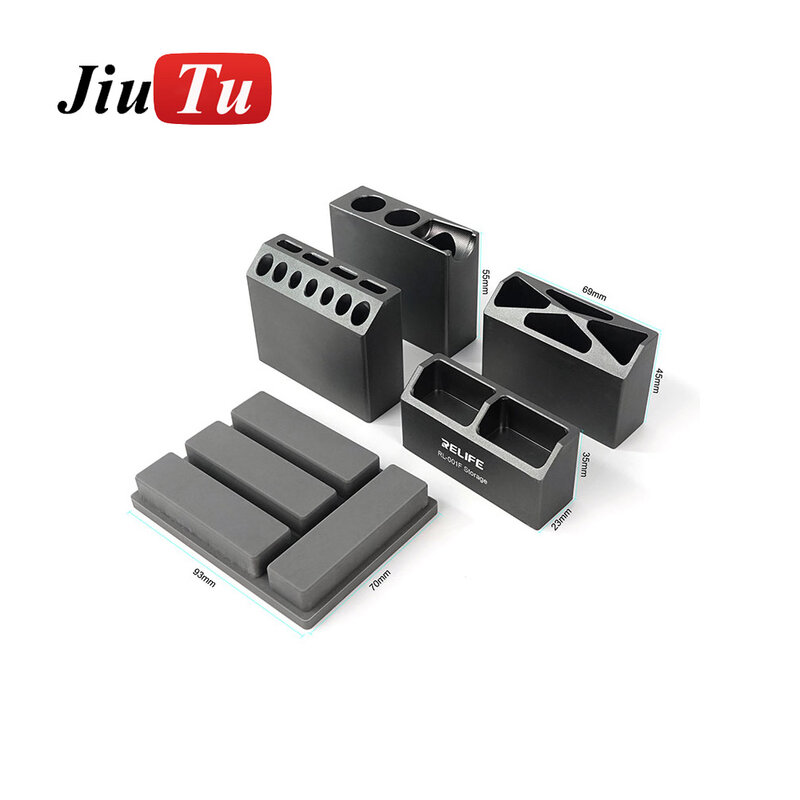 Jiutu – support de rangement en aluminium, boîte de rangement multifonctionnelle, organisateur de bureau, pince à épiler, tournevis, réparation de téléphone, porte-outil