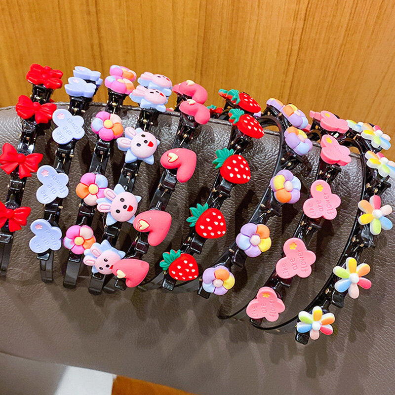 Cute Flower Hair Band For Girls Child Hair Clip Handmade Hairbands Headband Birthday Gifts Cartoon Headwear Hair Accessories