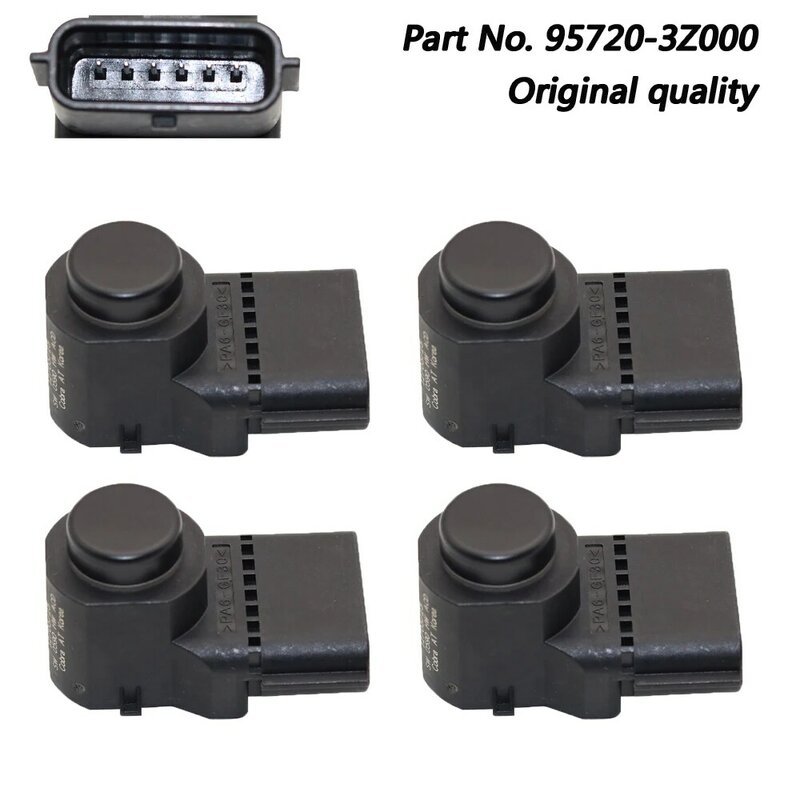 Sensor de aparcamiento PDC para Hyundai i40, Original 95720-3Z000 4MT006HCD, color negro