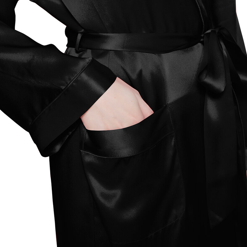 Lilysilk 100 seda robe sleepwear feminino 22 momme luxo natural meados de comprimento roupas femininas frete grátis