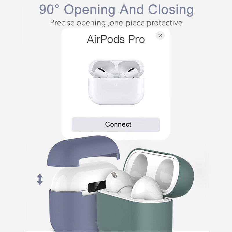 Airpod 용 액체 케이스 pro case 소프트 실리콘 보호용 매트 커버 silm 액세서리 apple airpod 용 air pods pod pro 케이스