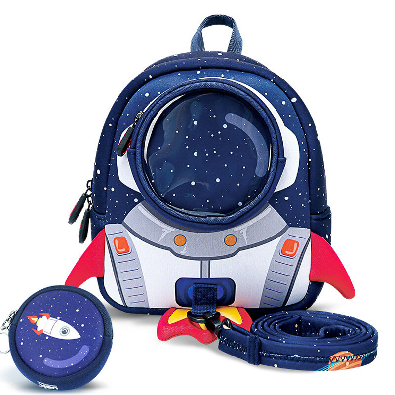 Bolsos 3D anti-perdidos sacos escolares para meninos e meninas, mochila de brinquedo de alta qualidade dos desenhos animados, sacos de jardim de infância, presentes infantis, idade 1-6