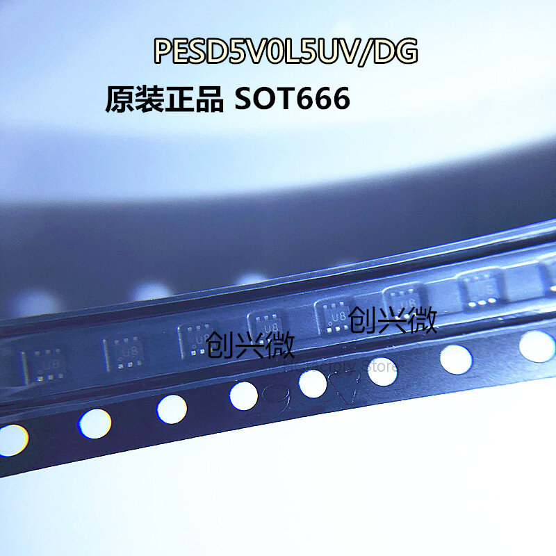 НОВЫЙ односторонний экран Sot666, диод защиты от электростатического разряда, продукт, 10 штук, оптовый список pesd5v0l5uv DG