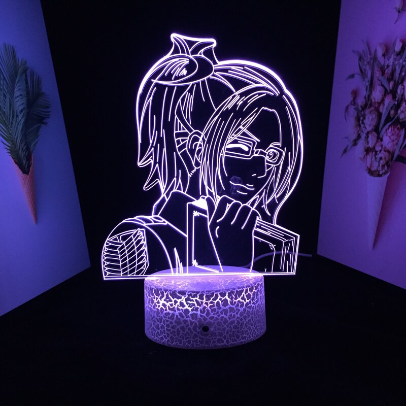 Attack on Titan Sange lampu Anime 3D lampu untuk Dekor rumah hadiah ulang tahun Manga Attack on Titan LED lampu malam Dropshipping