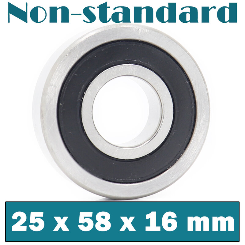 255816 rodamientos de bolas no estándar, 25x58x16mm (1 unidad), diámetro interior de 25mm, diámetro exterior de 58mm, grosor de 16 mm