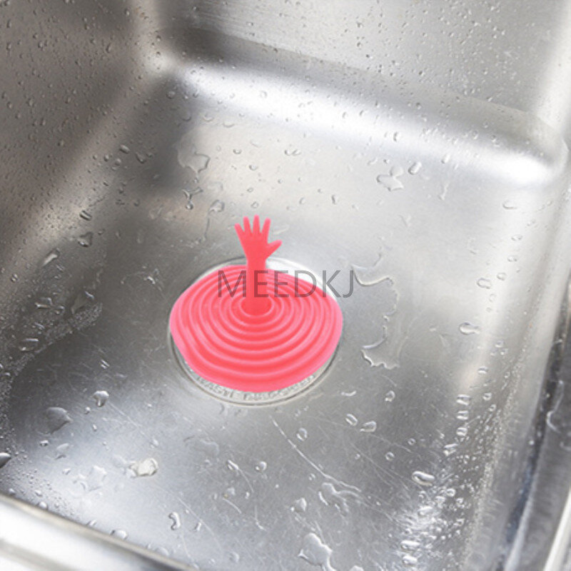 Ajuda de poupança de vida criativo pequeno palm sink plug esgoto desodorante dreno de chão cobertura piscina à prova de vazamento de água plug capa