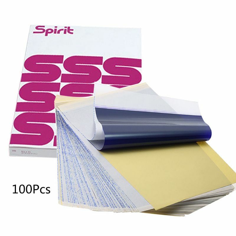 100 Sheets Transfer Stencil Paper Tattoo Copier 4 Layers A4 Size Tool