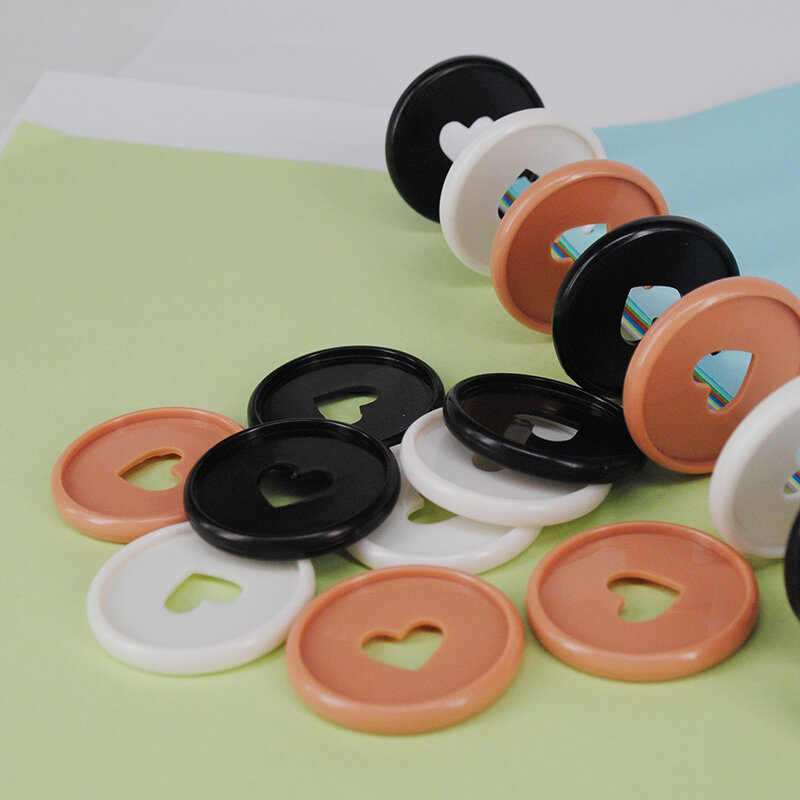Discos de encuadernación con agujeros de setas de colores para cuaderno, planificador, hebilla de encuadernación, anillas de plástico, suministros para cuaderno, 35mm, 8 Uds.