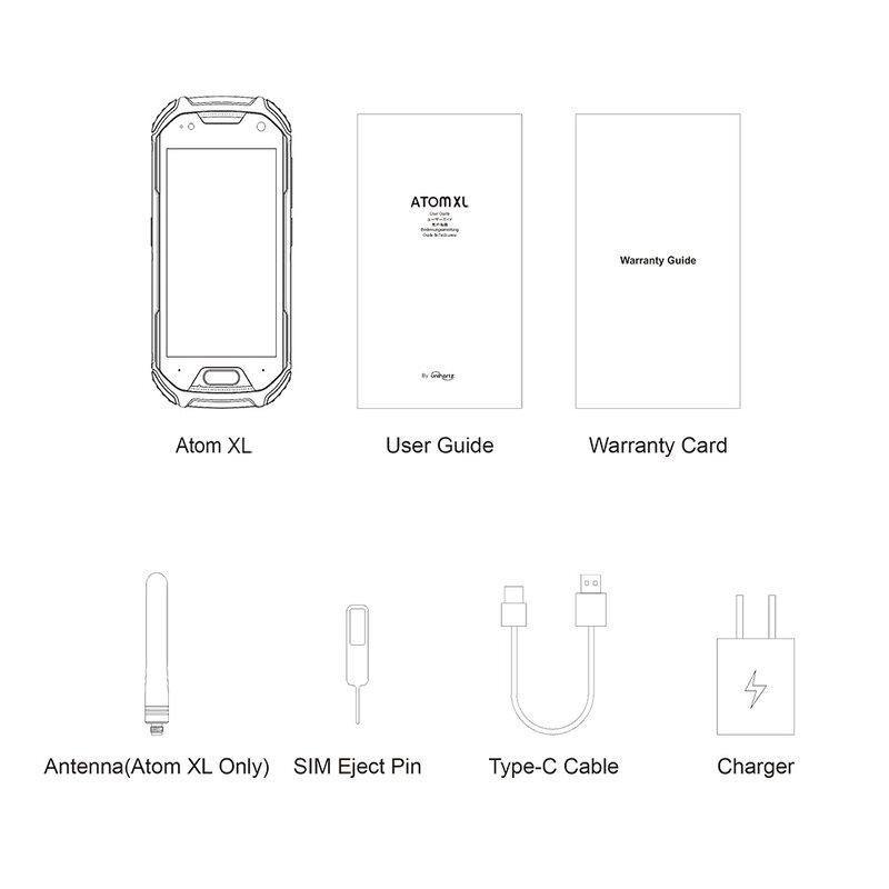 Прочный смартфон Unihertz Atom XL, самый маленький DMR Walkie-Talkie, Android 11, разблокированный, 6 ГБ + 128 Гб, 48 МП камера, 4300 мАч