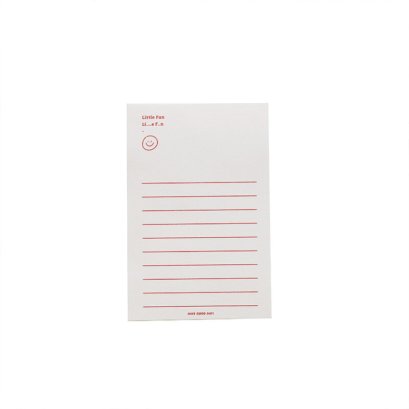 MOHAMM 30 fogli North Island Holiday Fresh Tearable Portable Simple Memo Pad per prendere appunti pianificazione blocco note carta stazionaria