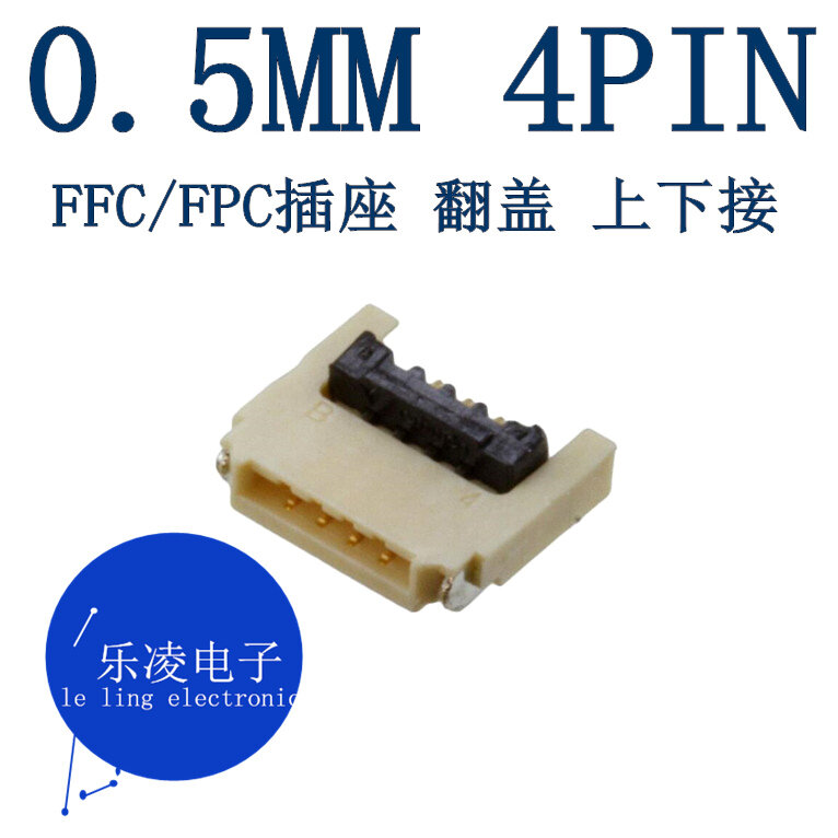 Frete grátis XF2U-0415-3A 0.5mm 4pin fpc 4p 0.9h 10 peças