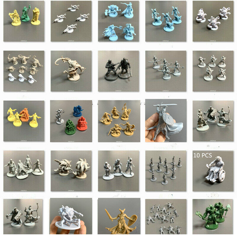 Lot Board Games Miniatures Model Wars Game Role Playing Figures Toys Collection