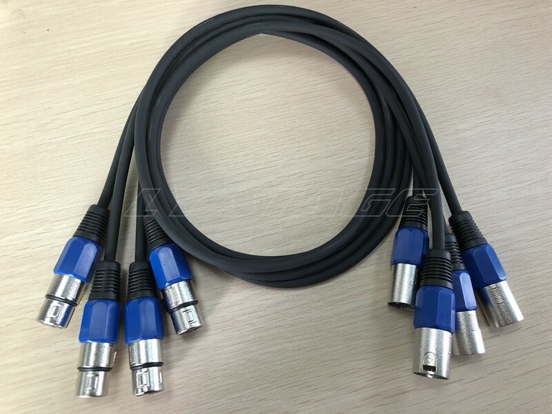 Câble DMX pour Éclairage de Scène, Connecteur à 3 Broches, Équipement de DJ, 1m-10m