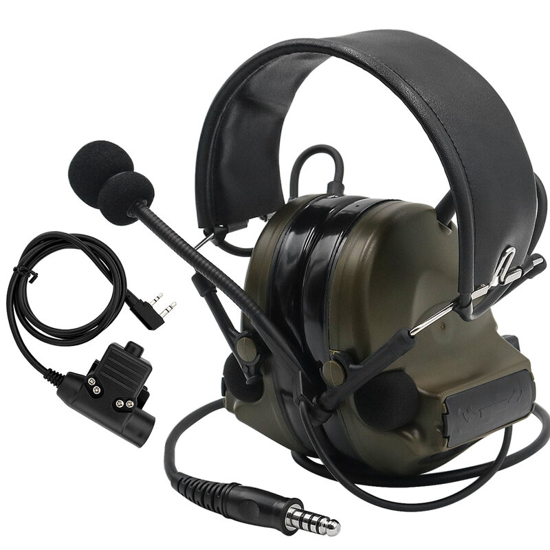 Casque électronique Comtac II DulMédiateur set, casque militaire Airsoft, réduction du bruit 514-up, protection auditive, sauna, téléphone FG
