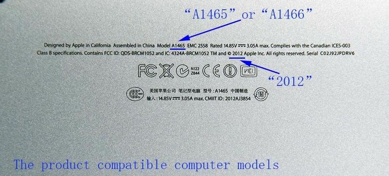 Tarjeta adaptadora a M.2 NGFF 64G 128G 256G512G SSD para 2012 Air A1465 A1466