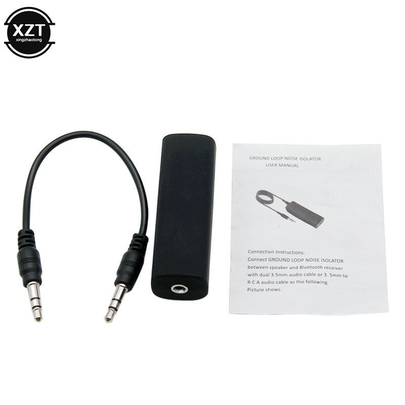 Ground Loop Isolator kebisingan anti-gangguan aksesoris aman Suara jernih Audio mobil Aux dengan 3.5mm kabel Stereo rumah portabel
