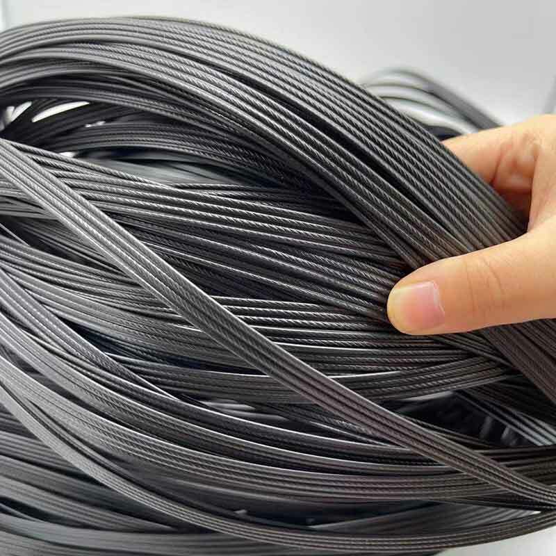 Ratán sintético plano negro de cuatro cables, material tejido, utilizado para tejer y reparar ratán de plástico para sillas, mesas, hammoc, 500g, 70m
