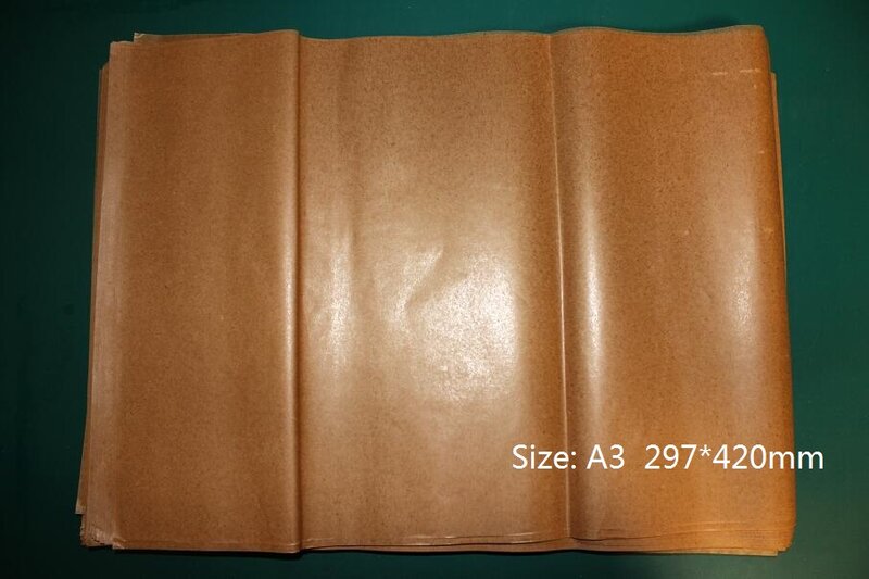 Kraft encerado papel VCI, resistente à corrosão, à umidade, anti ferrugem, papéis de embalagem para garagem, fábrica, armazém, tamanho A3