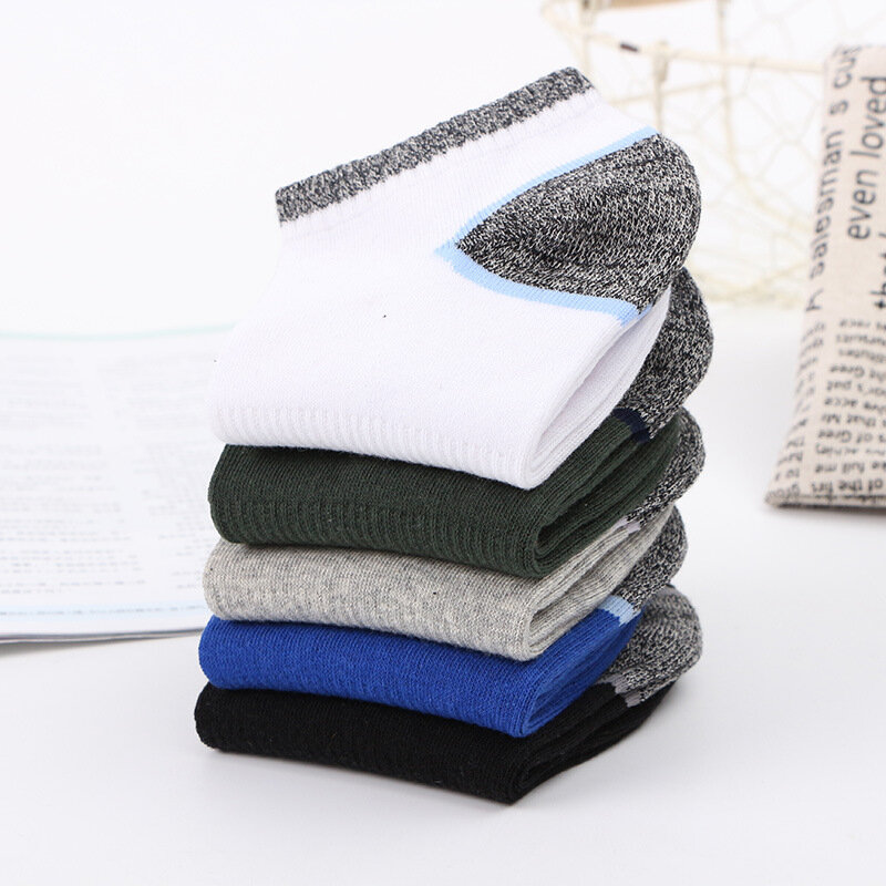 5 pairs/lot Cotton man socks compression socks boy thick winter Standard meias Good Quality breathable sheer work socks
