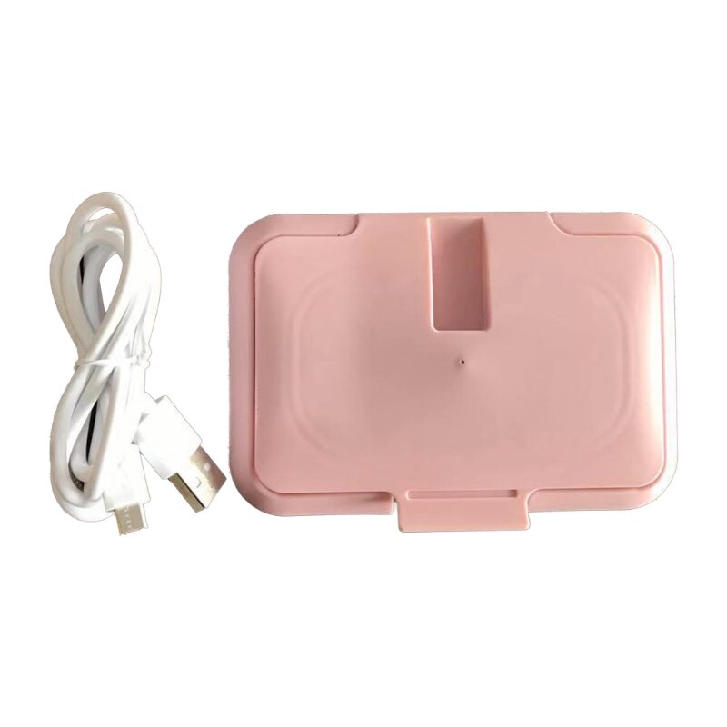 USB Portabel Pemanas Tisu Bayi Termal Hangat Handuk Basah Dispenser Serbet Kotak Pemanas Penutup Rumah Mobil Kertas Tisu Mini