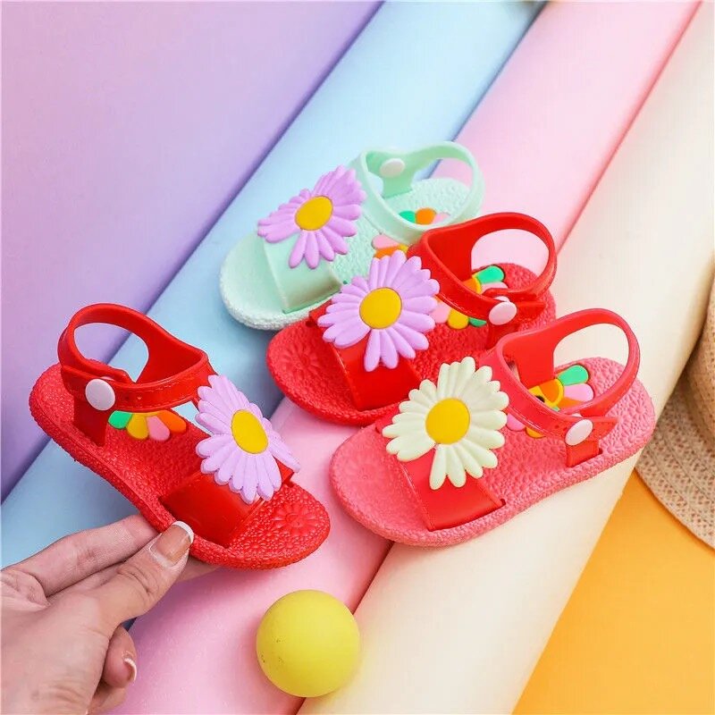 Sandales d'été pour bébé de 0 à 2 ans, chaussures de princesse à semelle souple et antidérapante, nouvelle collection