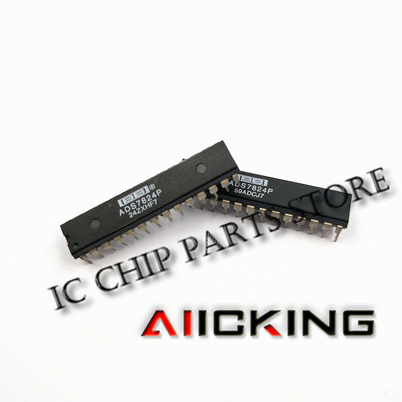 2/PCS ADS7824P ADS7824 DIP28 Terintegrasi IC Chip Baru Asli