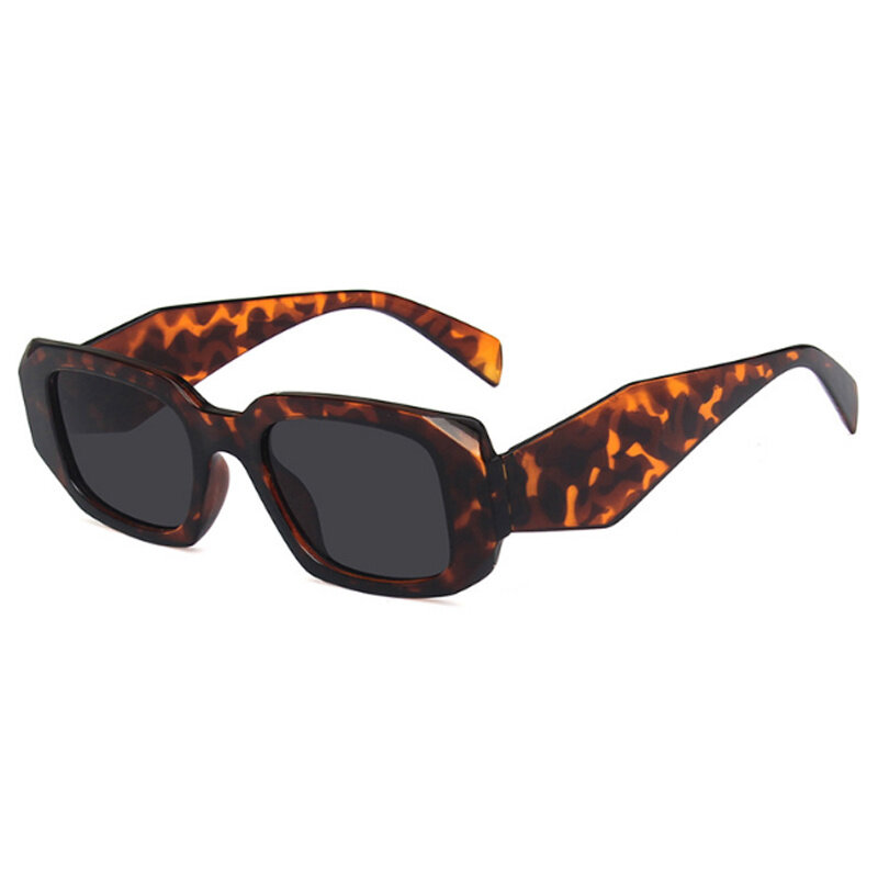 Солнцезащитные очки Квадратные женские, модные брендовые дизайнерские винтажные Асимметричные солнечные очки для путешествий в ретро стиле