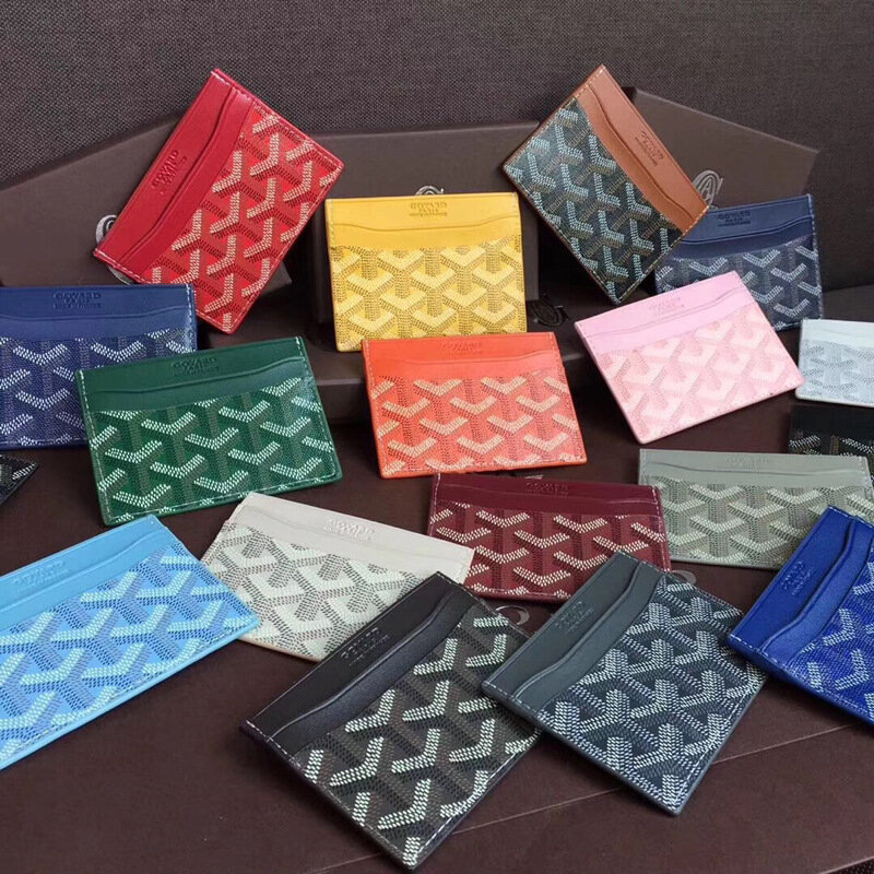 2020 new Goya Goyard dog tooth leather Autumn And Winter multi-card coin purse cute wallets card holder purses