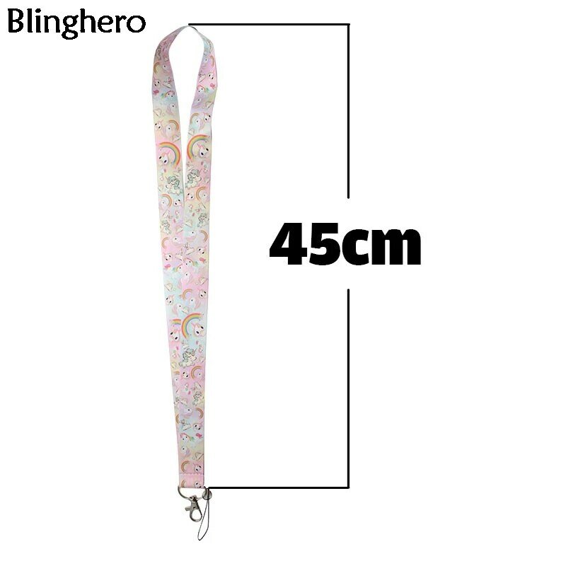 Blinghero ремешок для ключей с принтом персонажа из мультфильма, крутой ID значок, держатель для телефона, шейный ремешок с ключами, DIY веревка для подвешивания, ремешки BH177