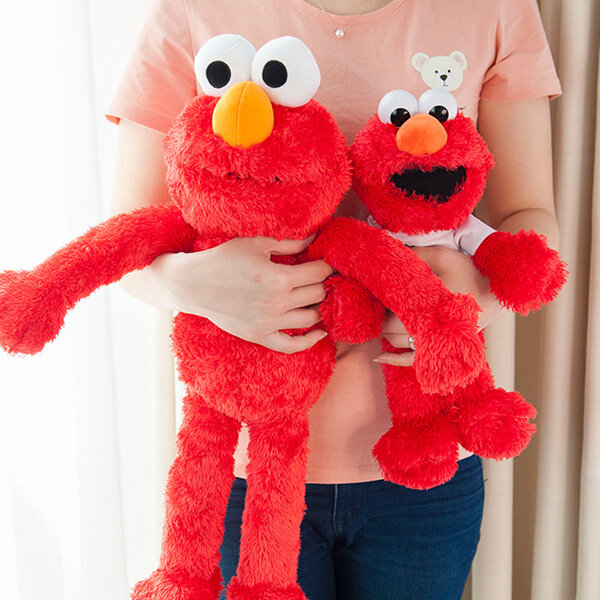 35/60/70cm Dress Elmo BigBird CookieMonster Abby Stuffed Plush Toy Doll  For Children Birthday Gifts