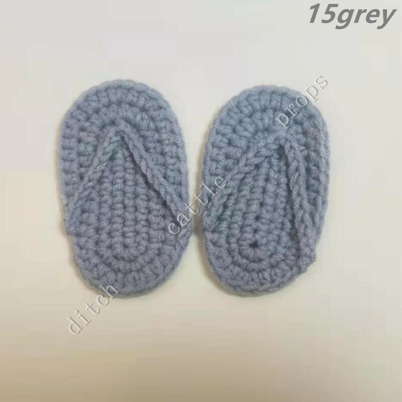 Bayi Baru Lahir Fotografi Alat Peraga Kapas Crochet Sandal